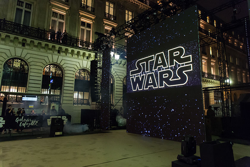 prestation galeries lafayette star wars