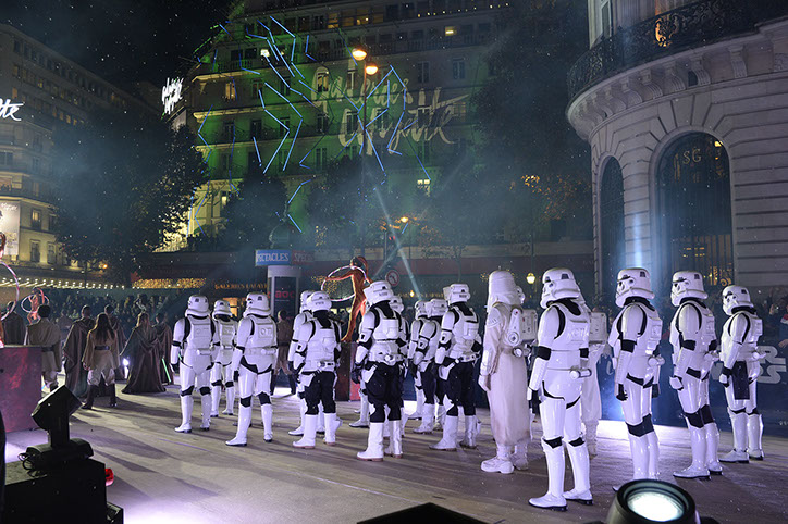 prestation galeries lafayette star wars