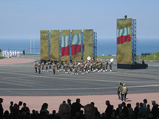 écrans géants cérémonie de comémoration